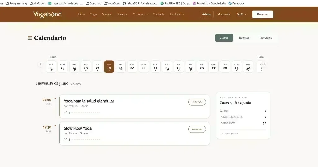 Méditations dans l’app YogaBond
