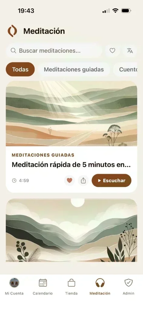 Méditations dans l’app YogaBond