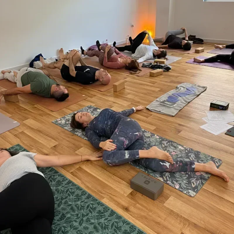 Interieur van de yogastudio